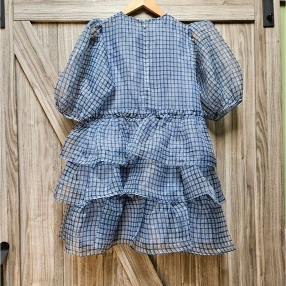 GANNI Organza Boho Mini Dress - Picture 12 of 16